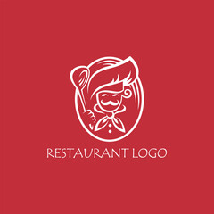 hotel and restaurant logo design vector