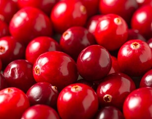 Close-up of fresh cranberries
