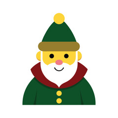 Santa Claus on white background