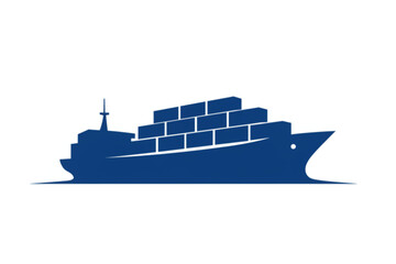 Modern container ship sailing across the ocean symbolizing global trade and logistics