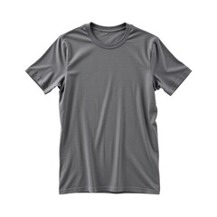 Plain Gray T-Shirt Mockup on Transparent background for Design Use