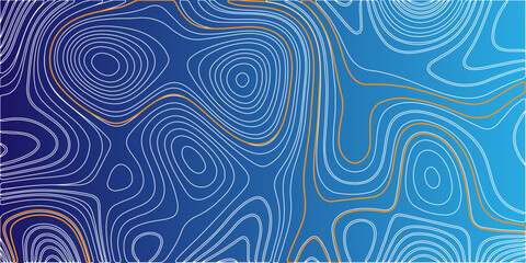 Abstract blue wave pattern seamless vector illustration with swirling lines and geometric shapes