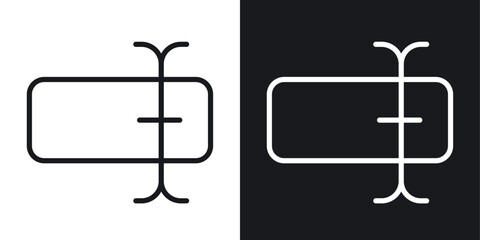 Rename icon line concept, linear symbol. © ramsey