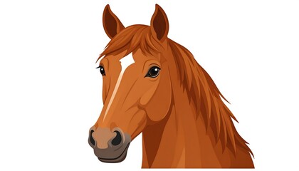 Obraz premium Close-up of a horse's head. Horse portrait