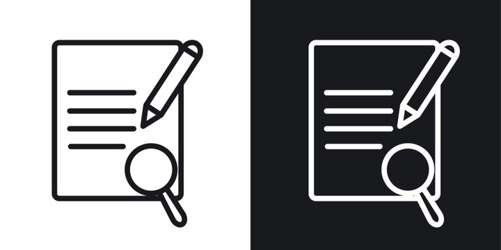 Defining icon line concept, linear symbol.