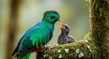 Fototapeta premium Wildlife photography of Resplendent Quetzal