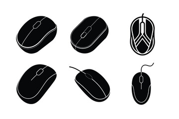 computer mouse icon set