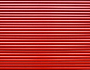 Red corrugated metal panels