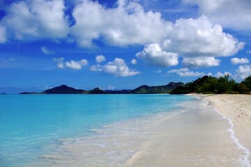 tropical beach in st. thomas