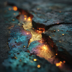 Fototapeta premium Magical Crevices of Glimmering Light