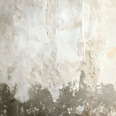 Grunge White and Gray Wall Texture Background  Distressed Concrete Plaster Design