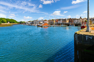 The seaside fishing village and harbor of Stornoway, Scotland, the capital of Lewis and Harris island and part of the Outer Hebrides. © Kirk Fisher
