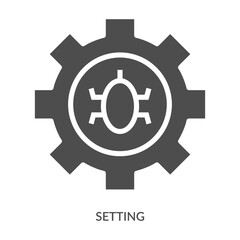 Setting Icon Line Style. Design Vector Illustration