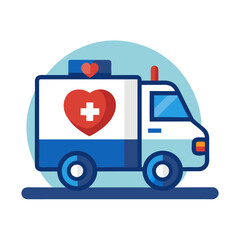 ambulance car vector illustration