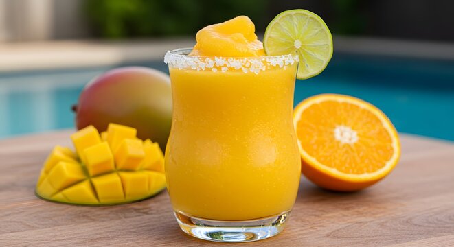 "Margarita Ex&oacute;tica de Mango Helada"