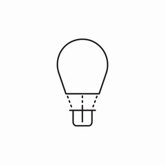 air balloon flight icon sign vector