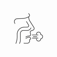 cough ilnnes air icon sign vector