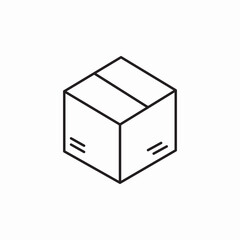 delivery box icon sign vector