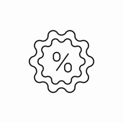 discount badge icon sign vector