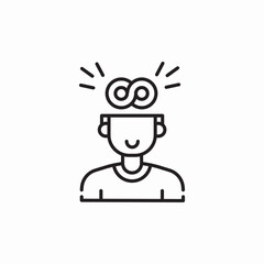 infinity mind icon sign vector