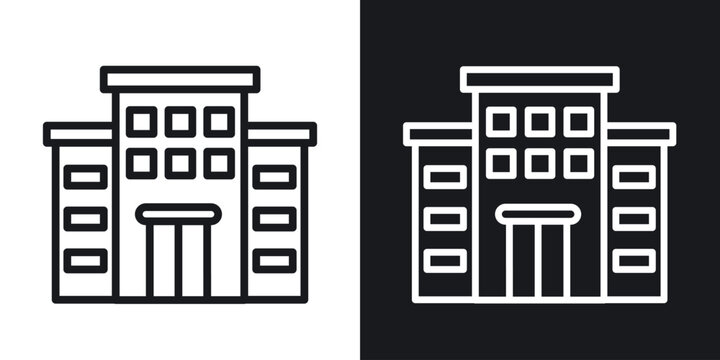 Office buildings icon for apps, websites and graphic projects.