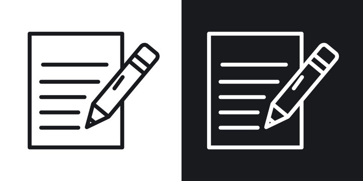 Writing icon for apps, websites and graphic projects.