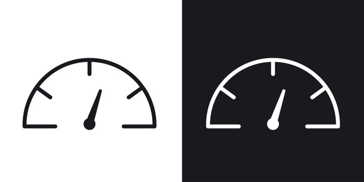 Speedometer icon for apps, websites and graphic projects.