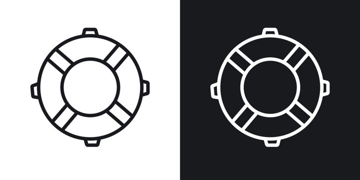 Life buoy icon for apps, websites and graphic projects.
