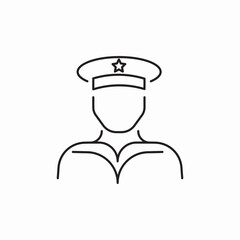sailor army icon sign vector