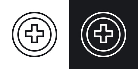 Obraz premium Hospital sign icon for apps, websites and graphic projects.