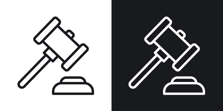 Gavel icon for apps, websites and graphic projects.