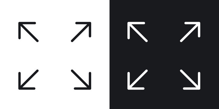 Fullscreen icon for apps, websites and graphic projects.