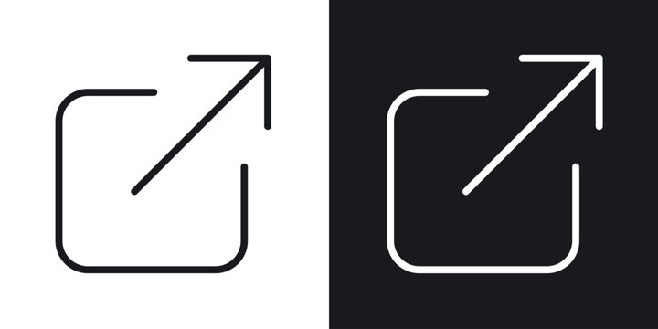 External link icon for apps, websites and graphic projects.