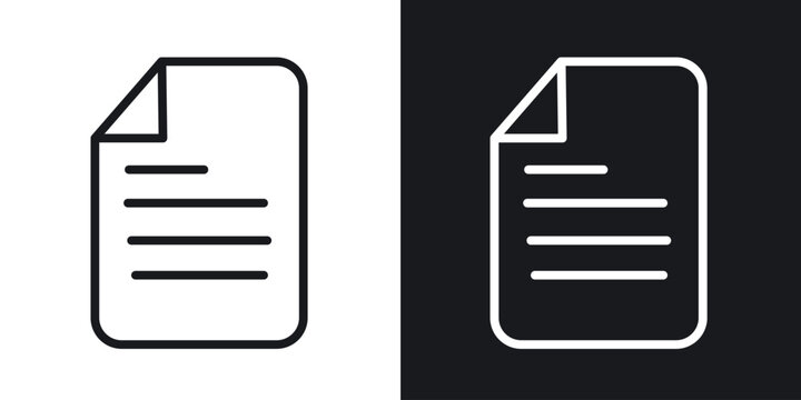 Document icon for apps, websites and graphic projects.