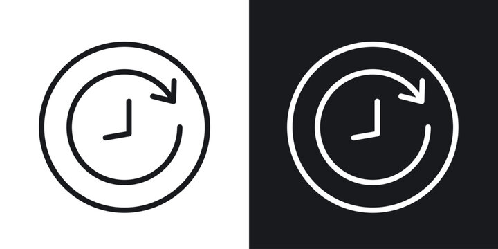 History icon for apps, websites and graphic projects.