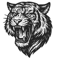 Fierce Roaring Tiger