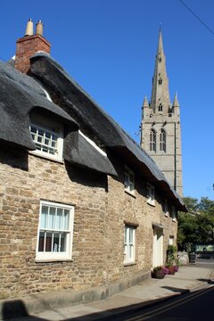 Northgate, Oakham, looking towards All Saints Church.