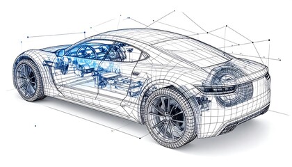Car Design Wireframe