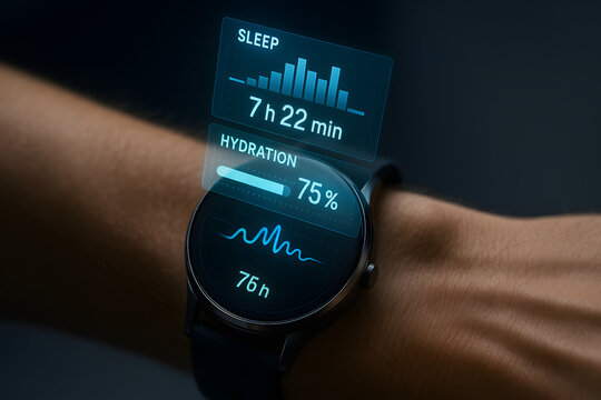 Smartwatch Health Tracker Display