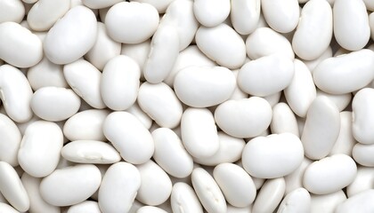 Close-up of many white beans (1)