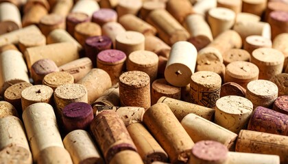 Close-up of many wine corks (2)