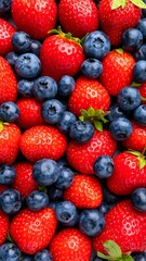 Close-up of mixed fresh berries