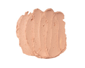 Meat Paste Isolated. Tuna Pate Smear, Liver Mousse, Terrine Spread or Fish Paste