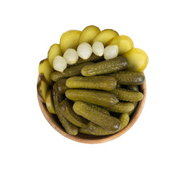 Pickled sliced cucumbers, fermented food, marinated canned vegetables, gherkins, pickles