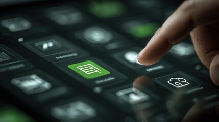 Obraz premium User interface design showcasing multiple chat and social media screens in a dark theme