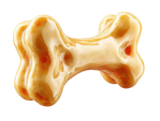 Dog treats and chews pet store product image indoor close-up. Isolated on transparent background, png.