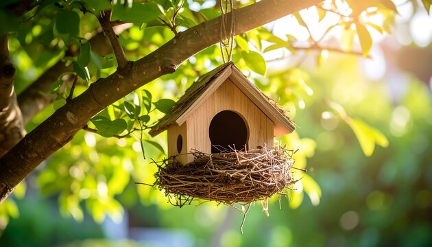 Birdhouse in a tree