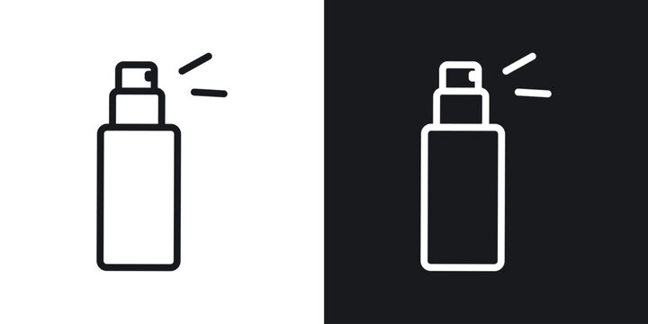 Spray can vector icon. Design graphic in outline style illustration.