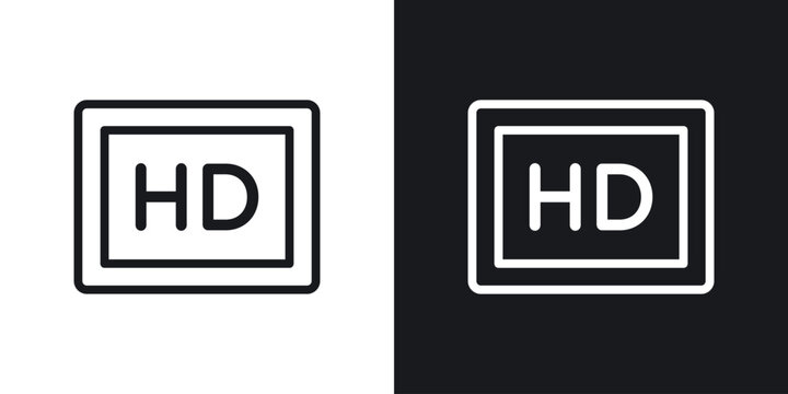 High definition vector icon. Design graphic in outline style illustration.