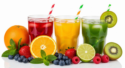 fruit juice and fruits